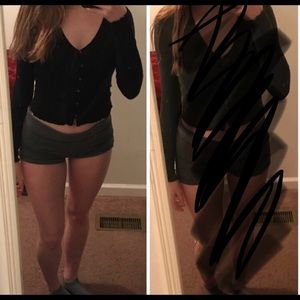 Long sleeve button up top